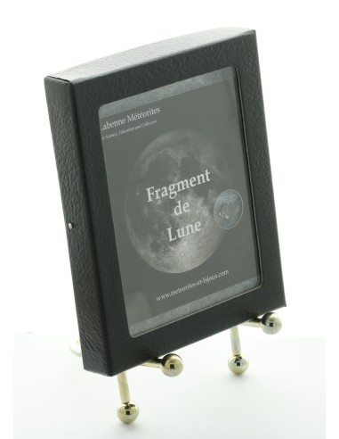 Fragment de météorite lunaire en écrin à acheter