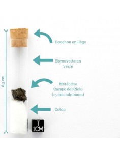 Météorite en éprouvette 2