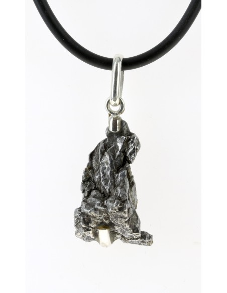 Météorite Campo del Cielo montée sur pendentif