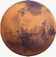 Planète Mars météorite